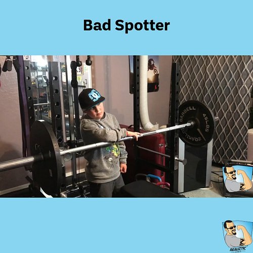 Please make sure when lifting heavy weights, you have a good spotter! My son is so young in the vid! 😲 Have a great day every...