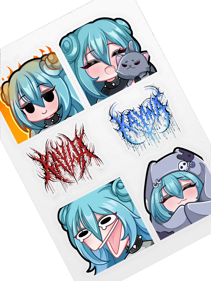 Kaywa's Font and Emote Collage product image (1)