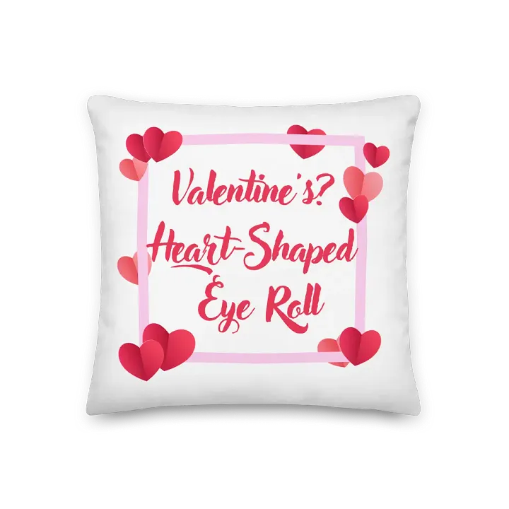 Valentine's? Heart-Shaped Eye Roll Pillow product image (1)