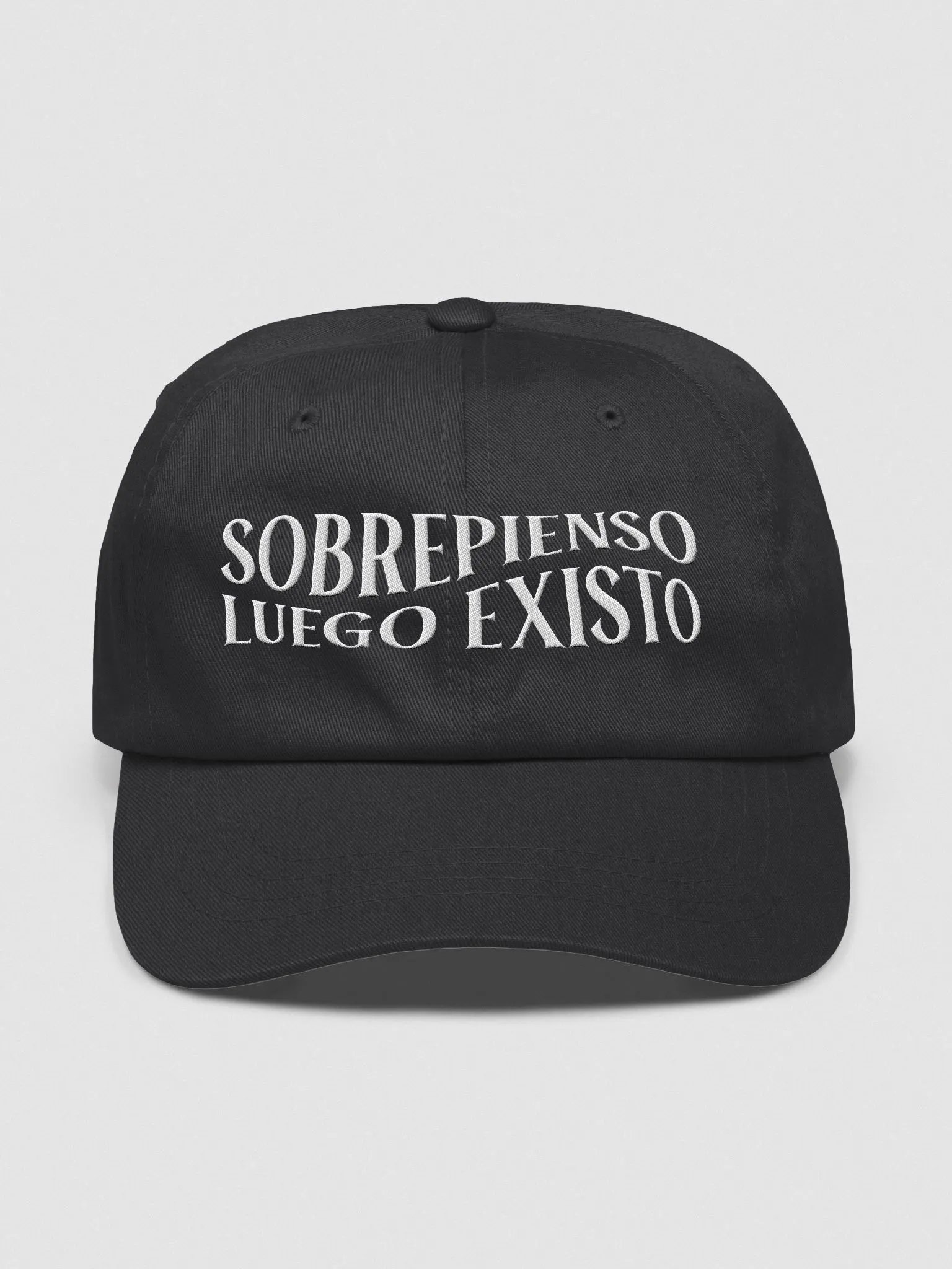 Sobrepienso, Luego Existo Gorra Bordada product image (1)