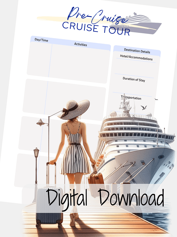 Pre-Cruisetour Planner – Start Your Adventure Early! product image (1)