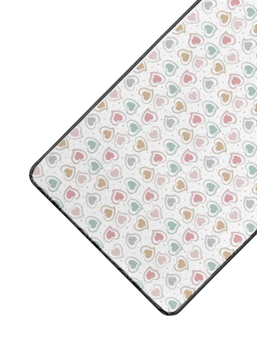 Colorful Pastel Hearts Desk Mat by Treasure Pie product image (3)