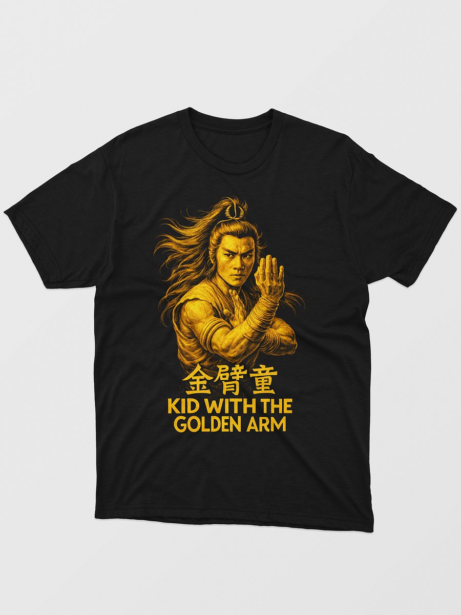 🏷️ Kid with the Golden Arm – Classic Kung Fu Tribute T-Shirt product image (1)