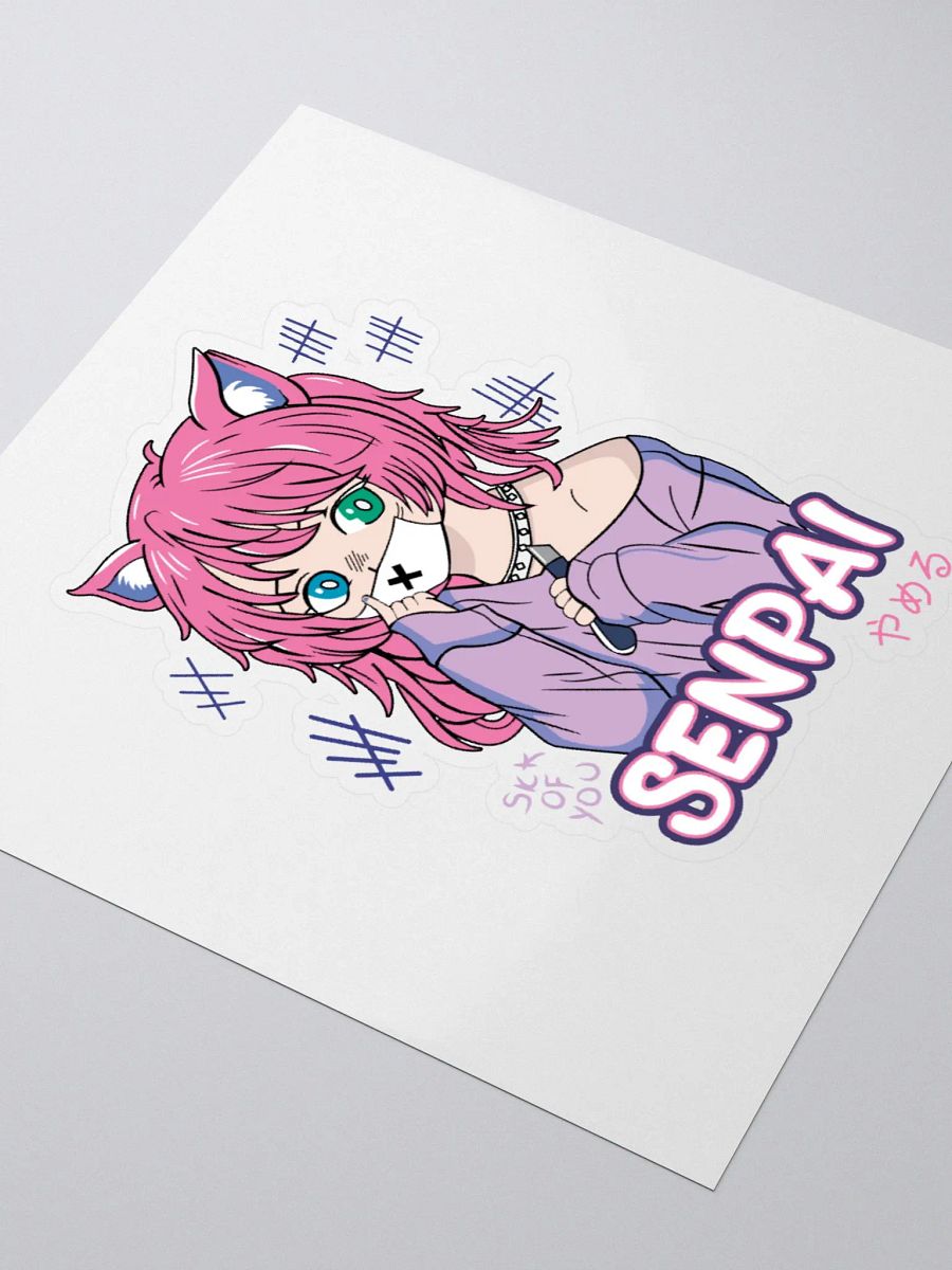 Senpai Sparkle Kiss Cut Stickers product image (7)