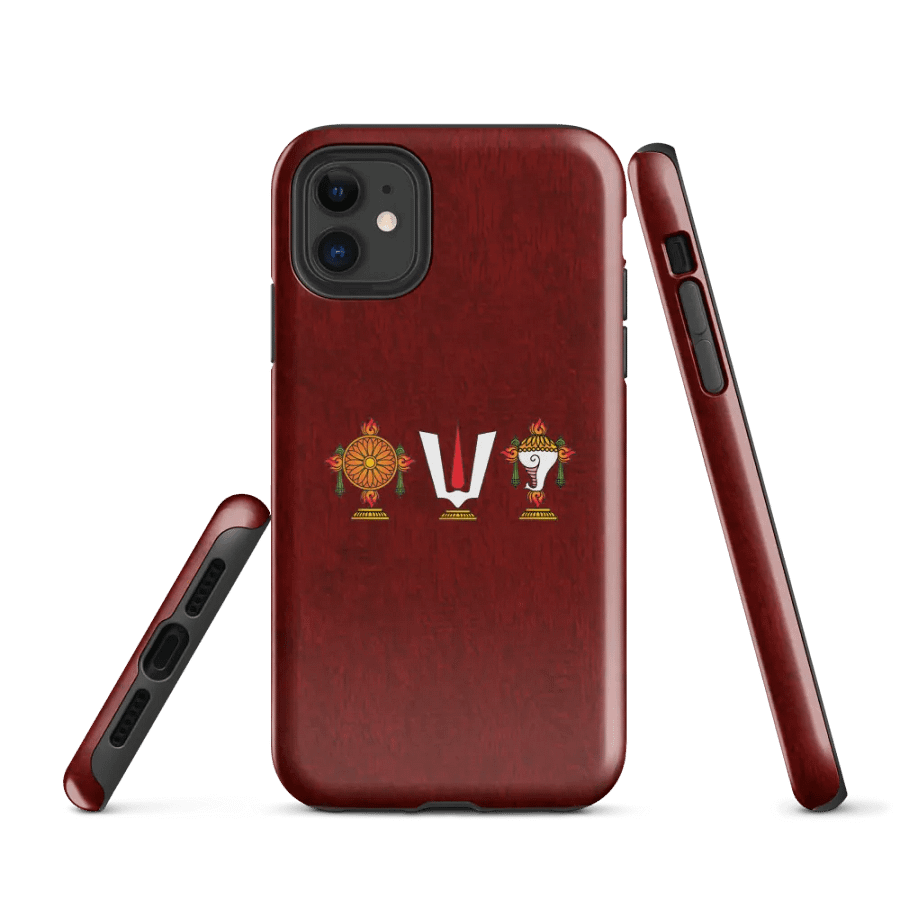Snap Case for iPhone® with Customized Sankh Chakra Tilak product image (1)