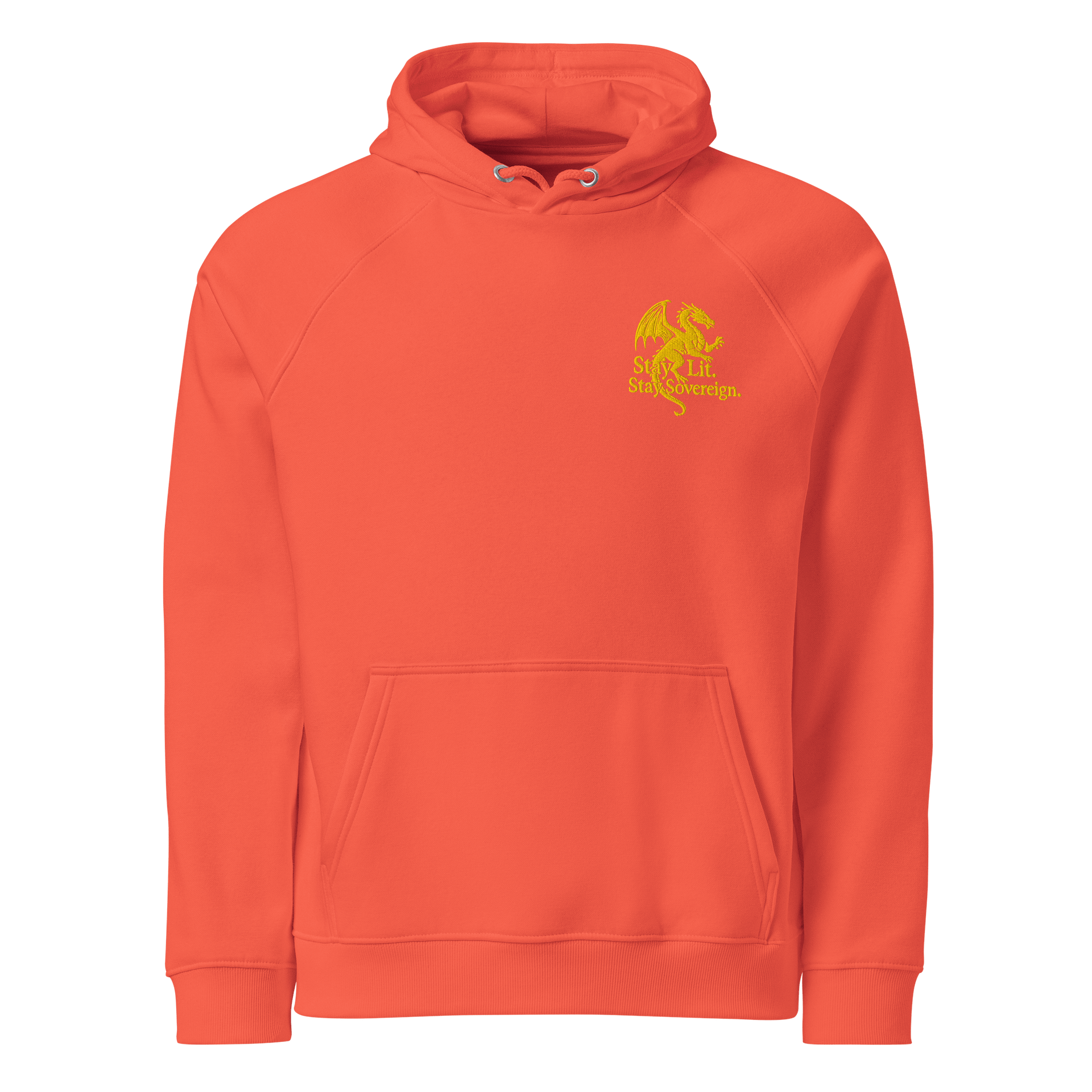 100% Cotton (Embroidered Edition) 👑 Stay Lit – Gold Dragon Pullover Divine blood. Solar flame. Unshakable code. product image (13)