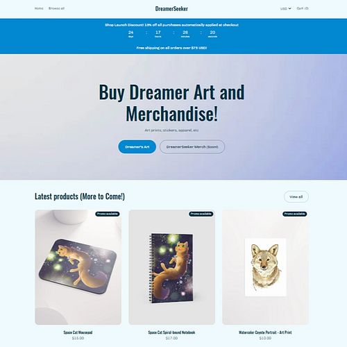 Announcing the launch of my online shop at www.DreamerSeeker.com (can use link in bio) :D This is the place where everyone wi...