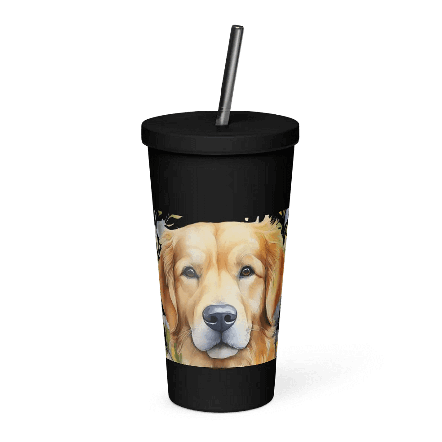 Golden Retriever - Insulated Tumbler with a Straw product image (3)