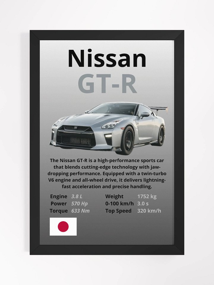 Nissan GT-R Wall Poster product image (1)