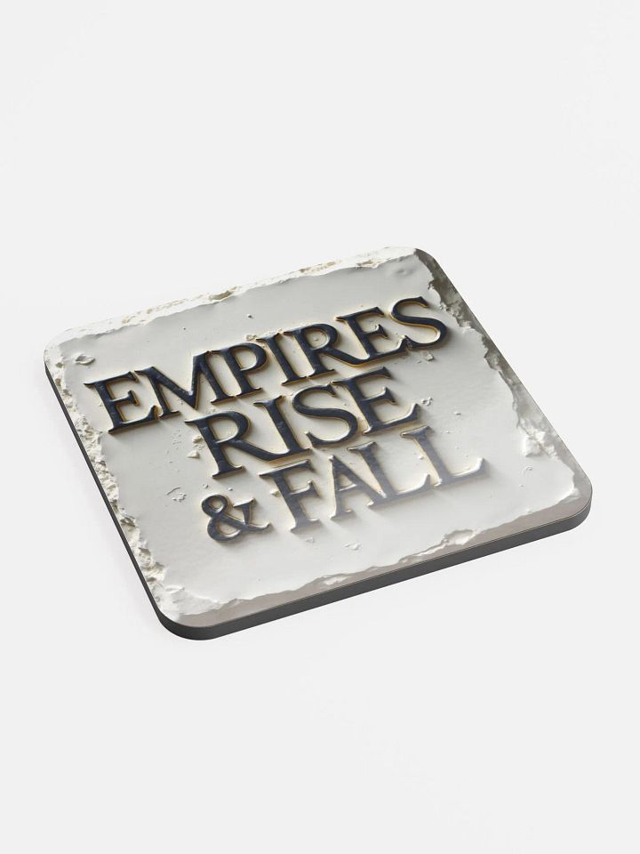 Empires Rise & Fall Glossed Cork Coaster product image (2)