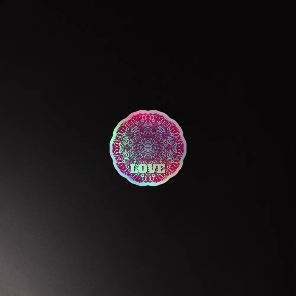 Love Mandala Holographic Sticker Sheet product image (4)