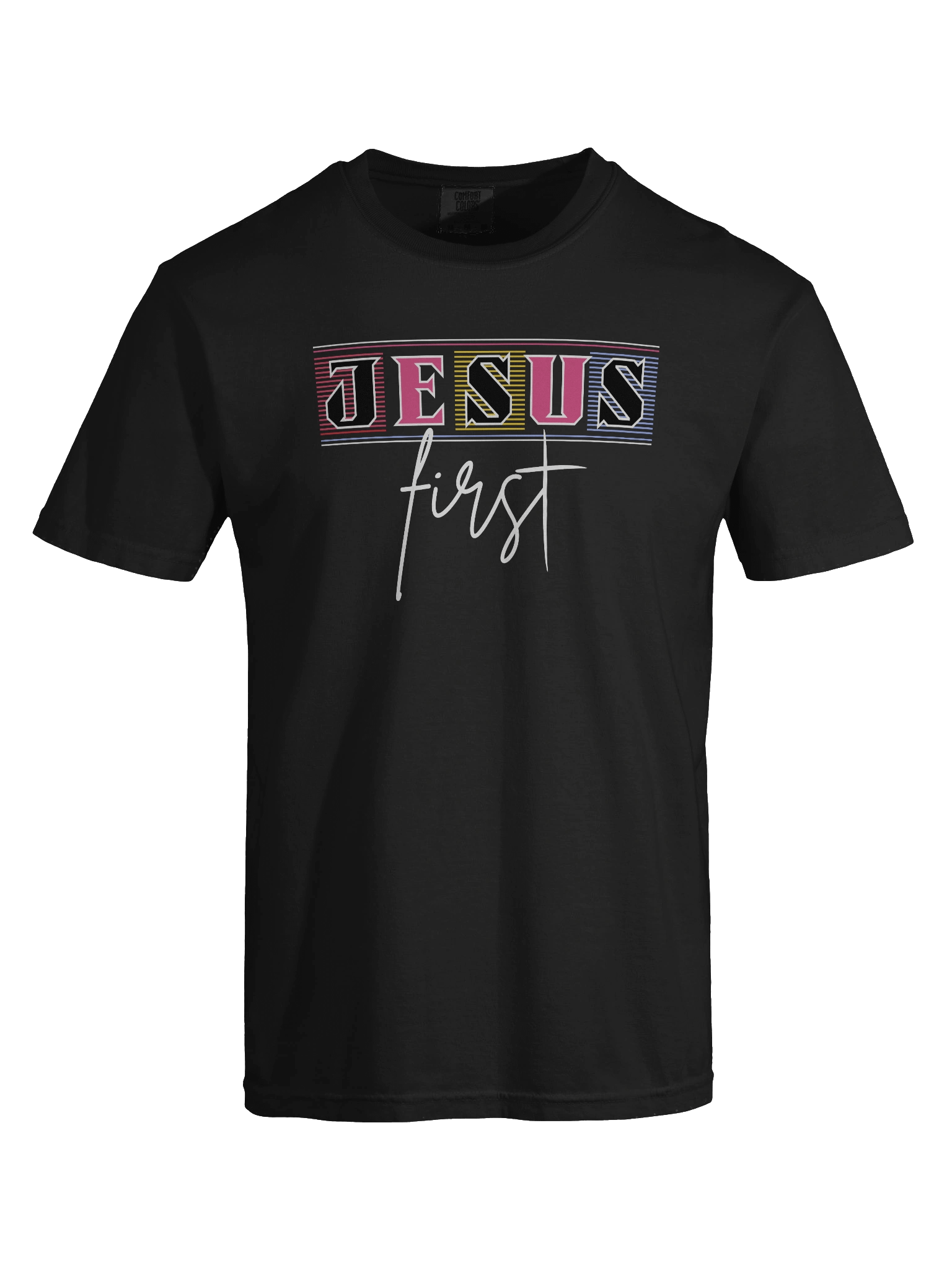 Jesus First Christian T-Shirt | Faith Over Everything Tee | Bold Minimalist Christian Apparel for Believers product image (5)