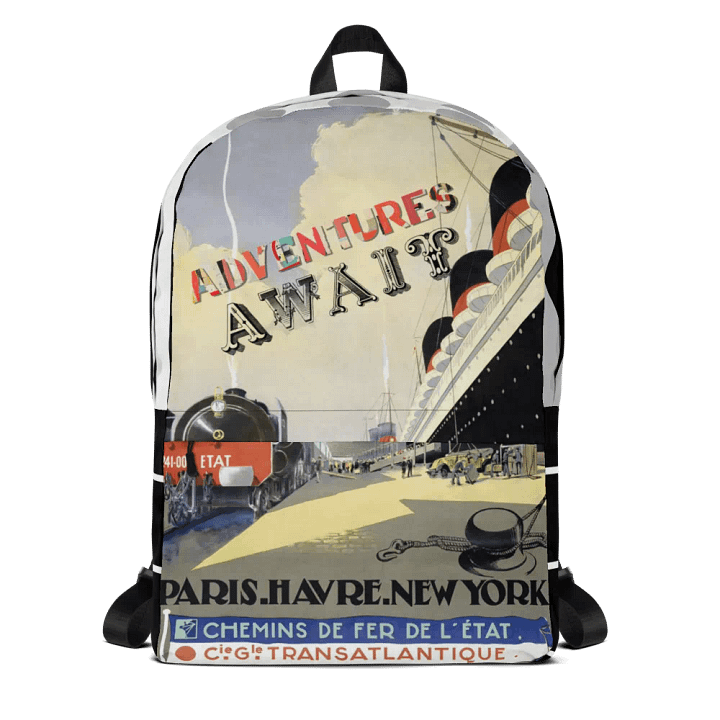 Vintage Travel Connections Backpack product image (1)