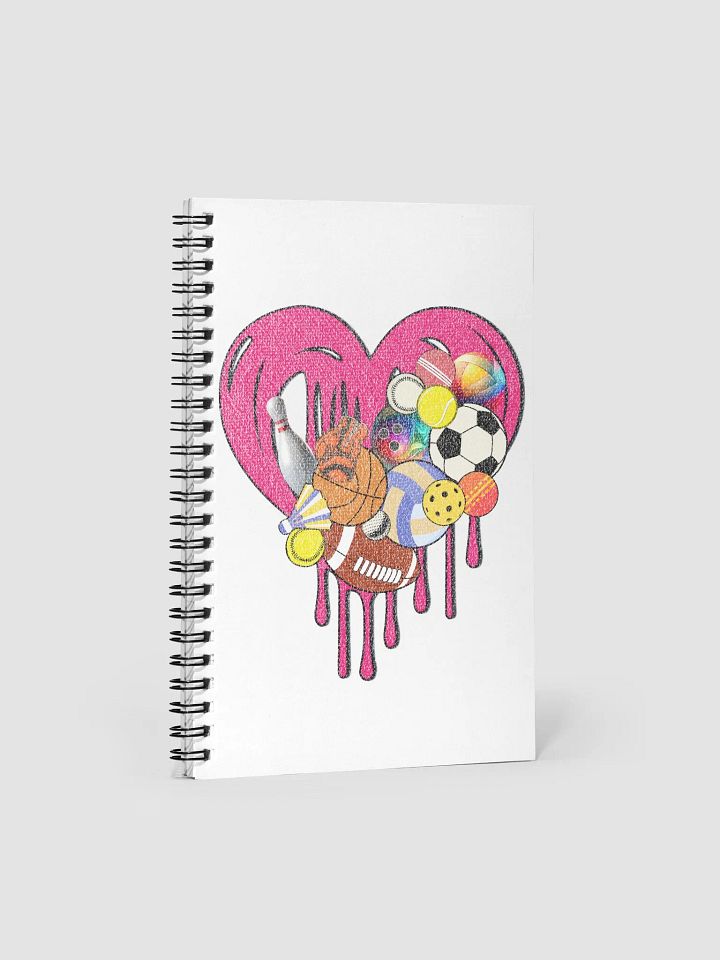 Heart Sports Assorted Passion Spiral Notebook product image (1)