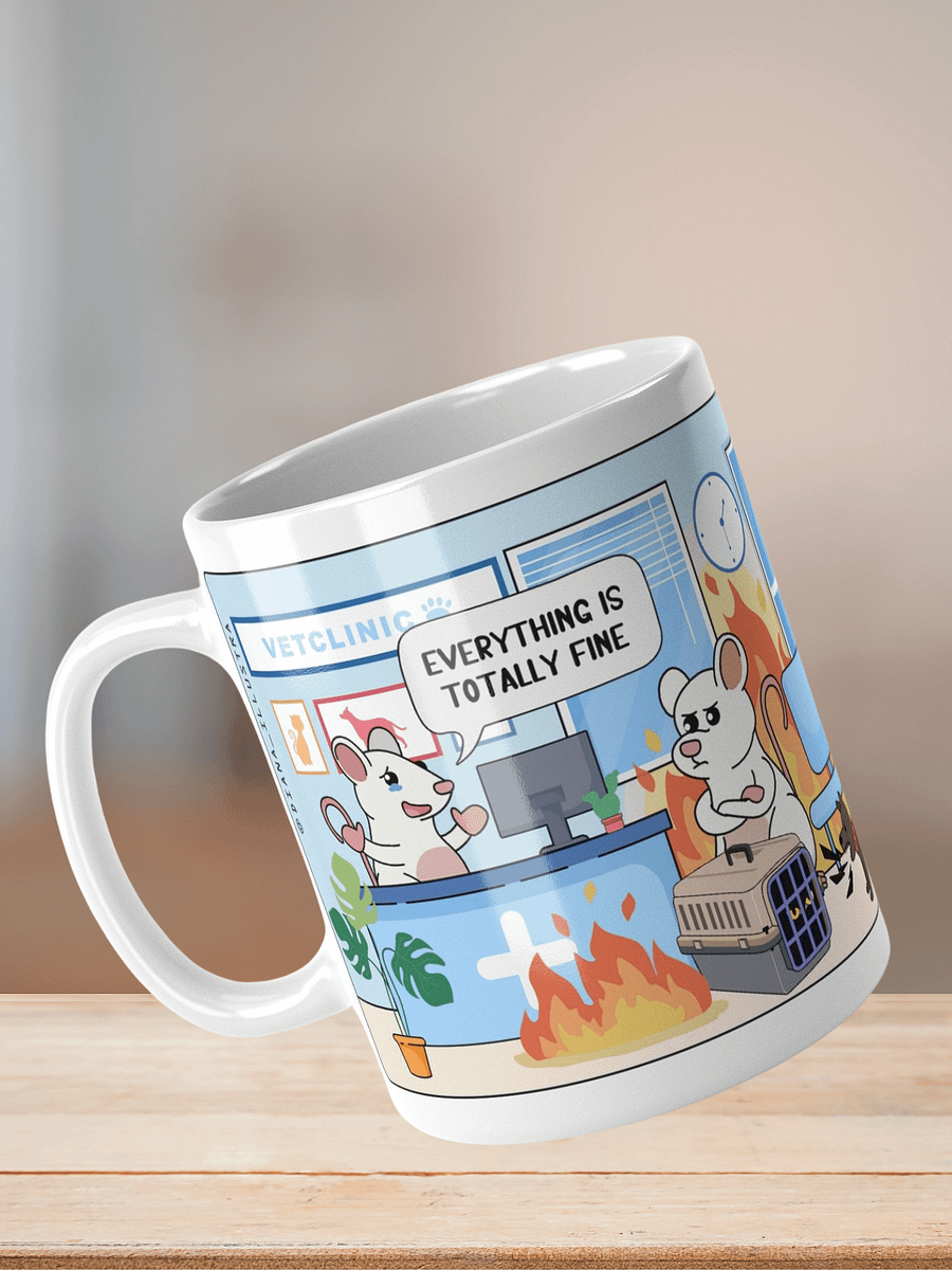 "Burning vet clinic" Ceramic mug product image (8)