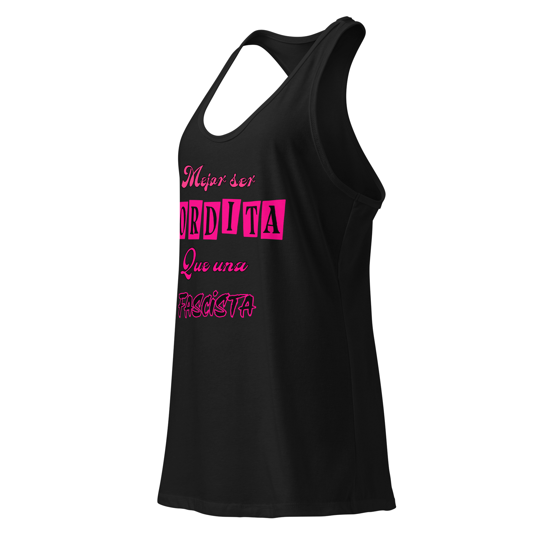 Mejor ser gordita que una fascista Racerback Tank product image (3)