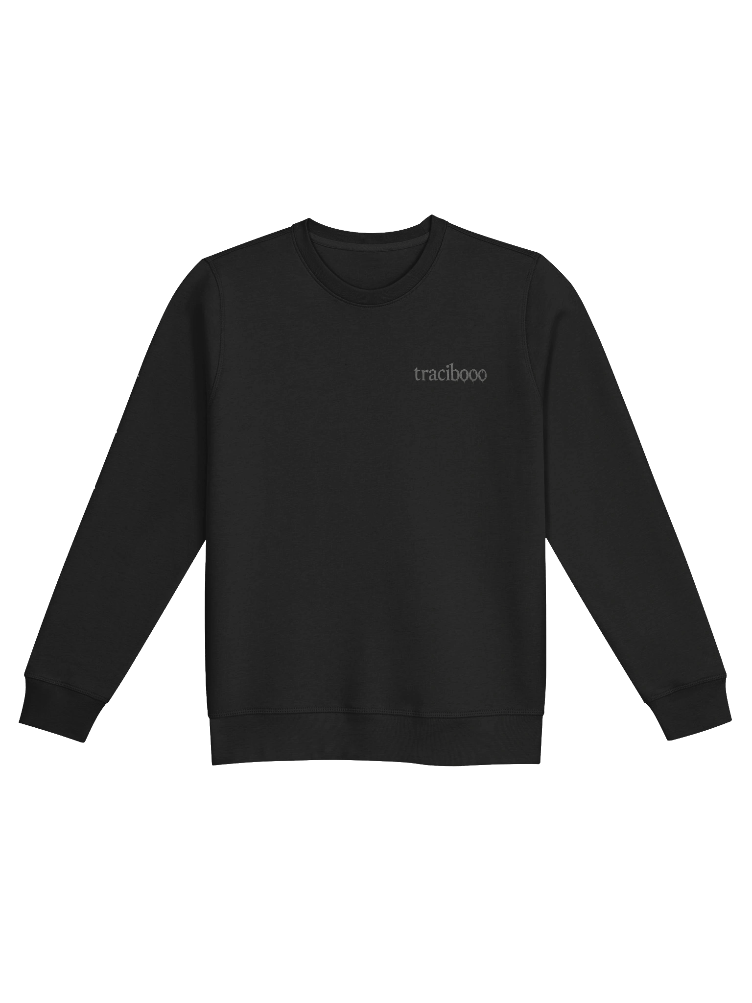 Tracibooo Classic Grey/Black Crewneck product image (1)