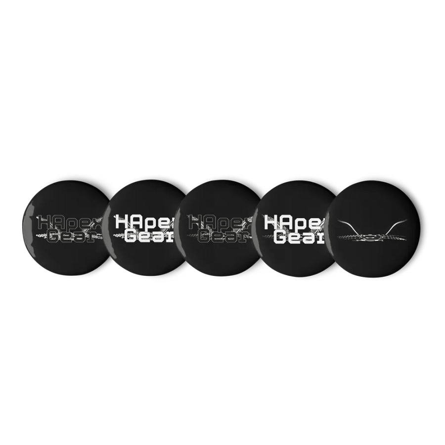 HApex Gear Print Logo - Set of Pin Buttons product image (1)