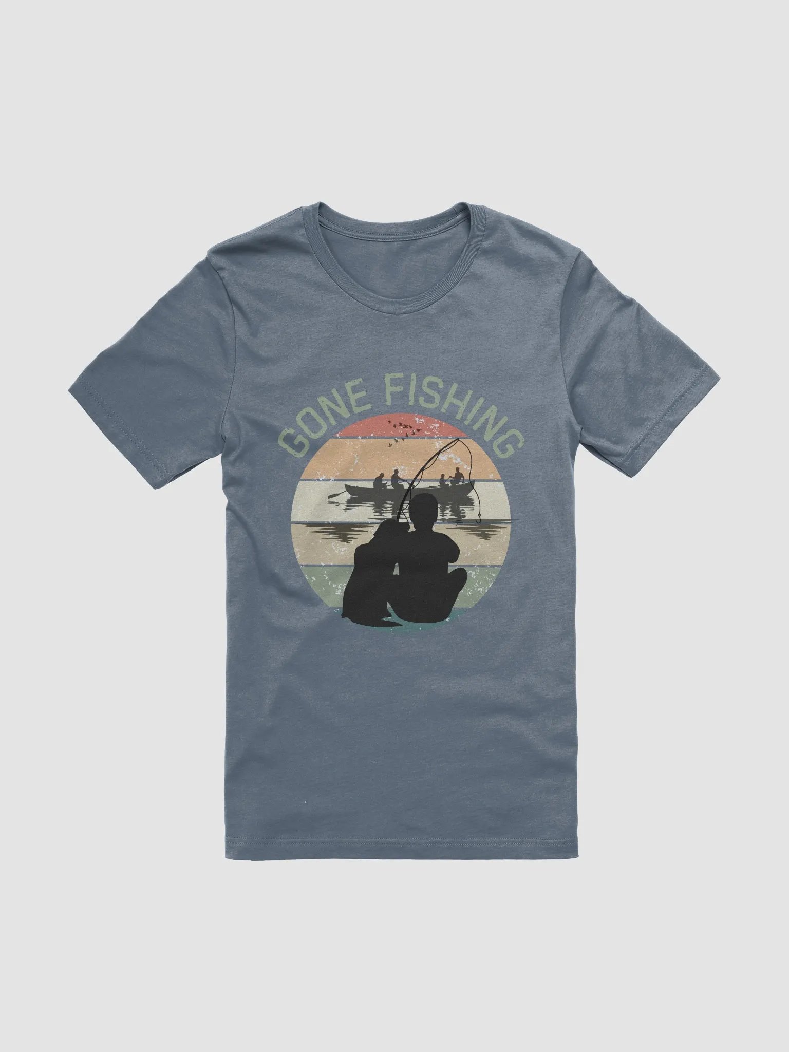 Sunset Serenity Fishing Tee product image (7)