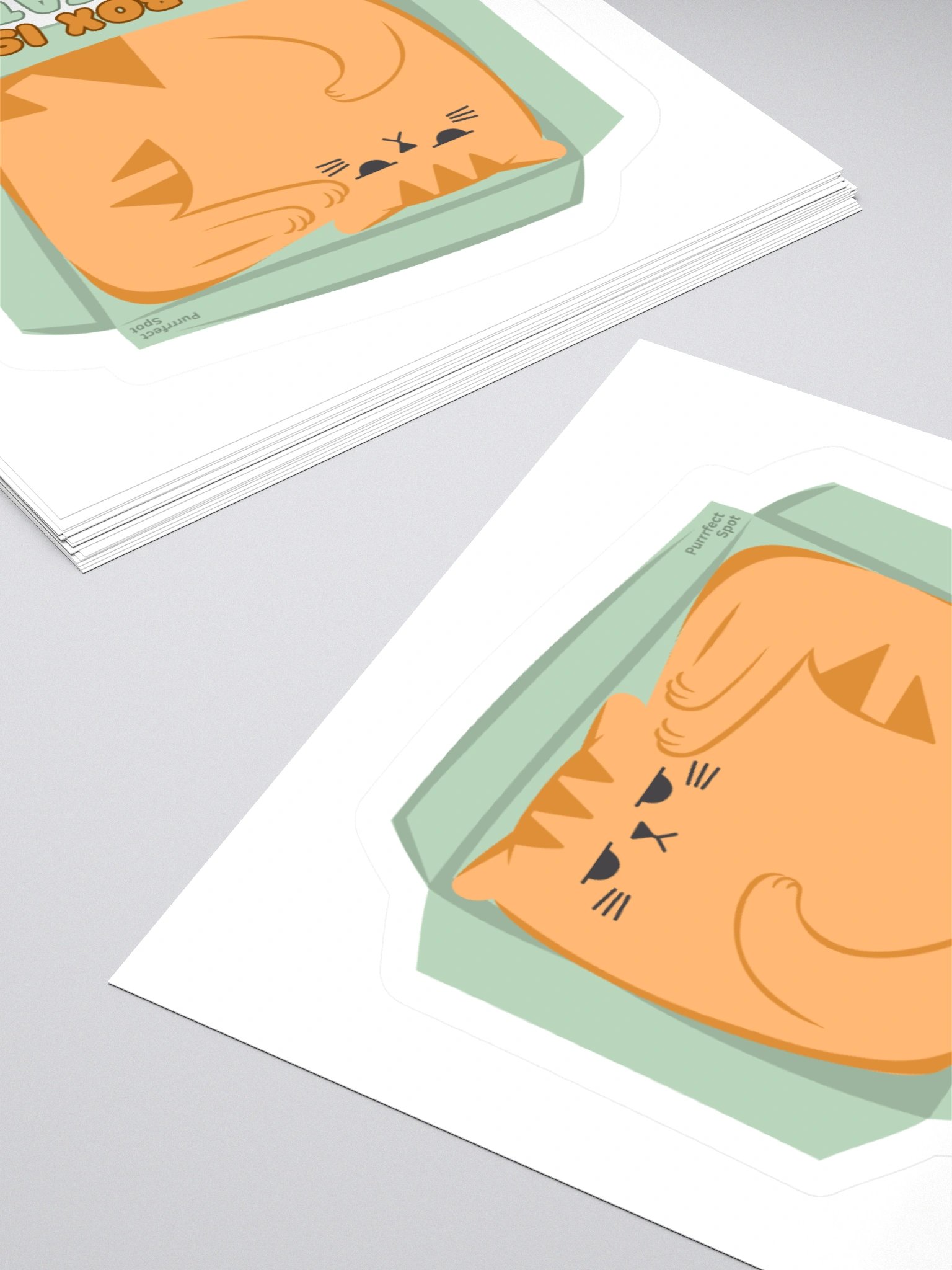 “This Box Is… Complicated.” Orange Cat Sticker 🐾📦 product image (11)