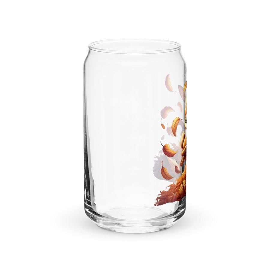 Autumn Leaves Bunny Rabbit Glass with Optional Lid and Straw product image (40)