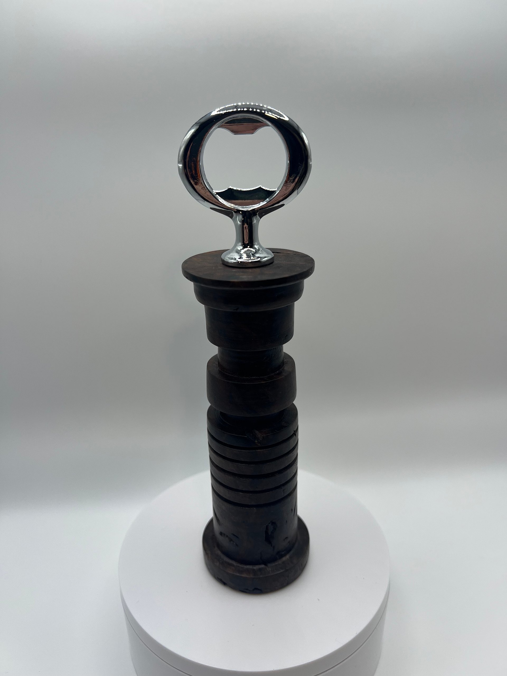 Hand-Turned Star Wars Inspired Black Walnut Burl Bottle Opener product image (8)