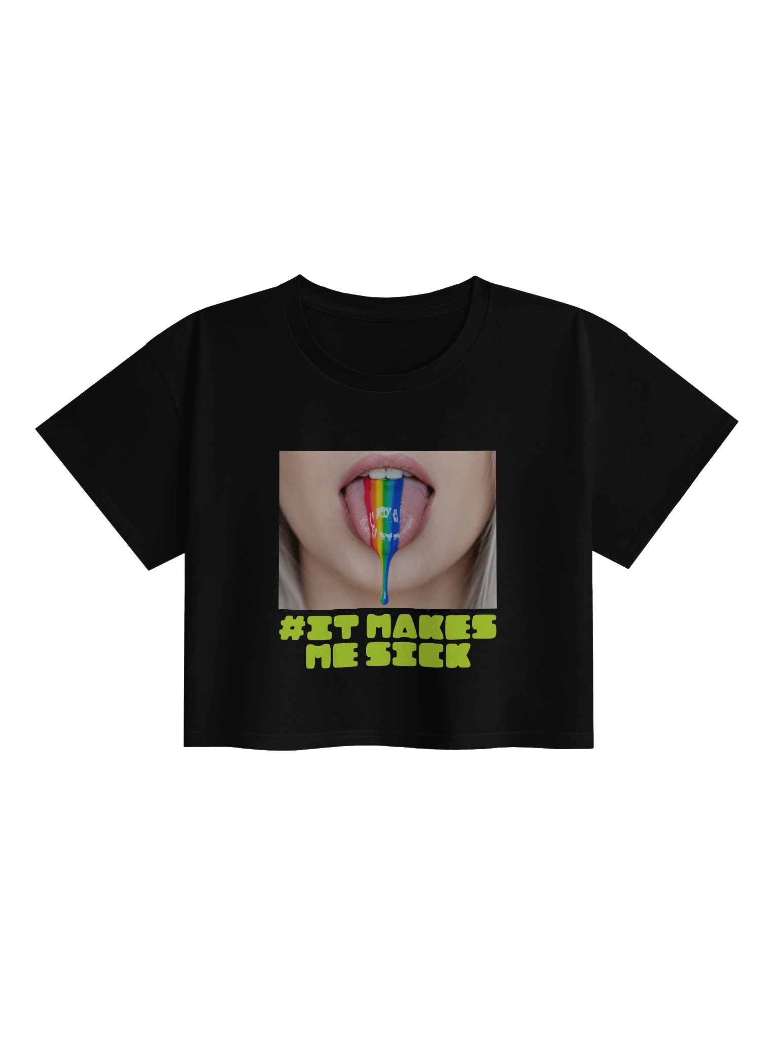 #it make me sick Crop Top product image (1)