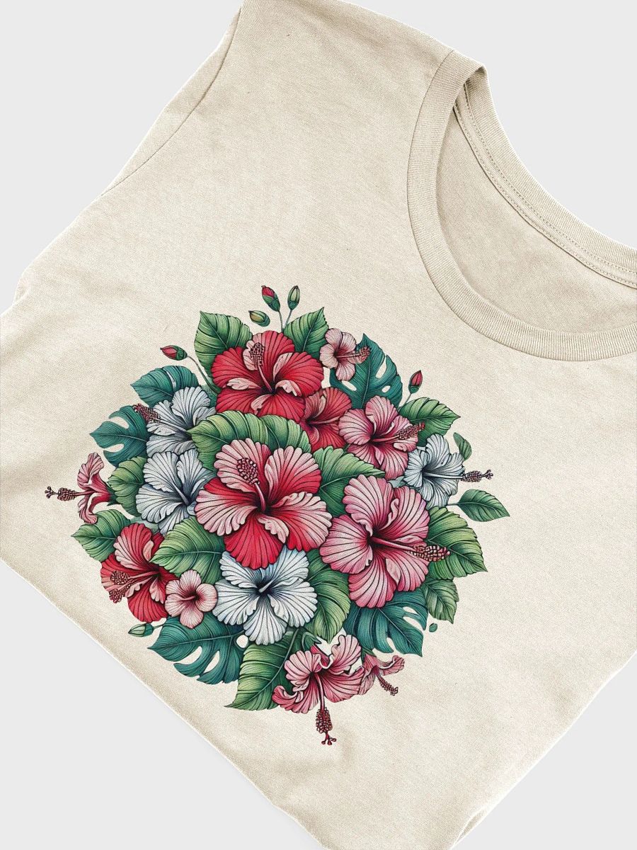 Bella+Canvas Supersoft T-Shirt | AI design Hibiskus flower mandala product image (1)