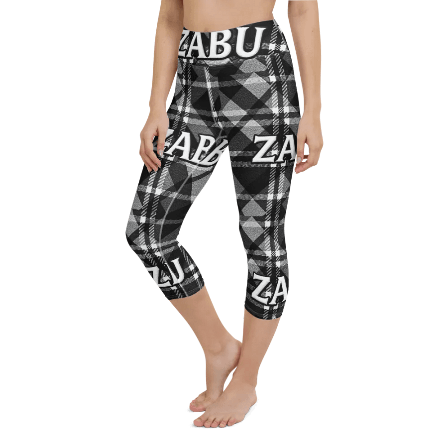 ZABU Checkered Yoga Capri Leggings product image (7)