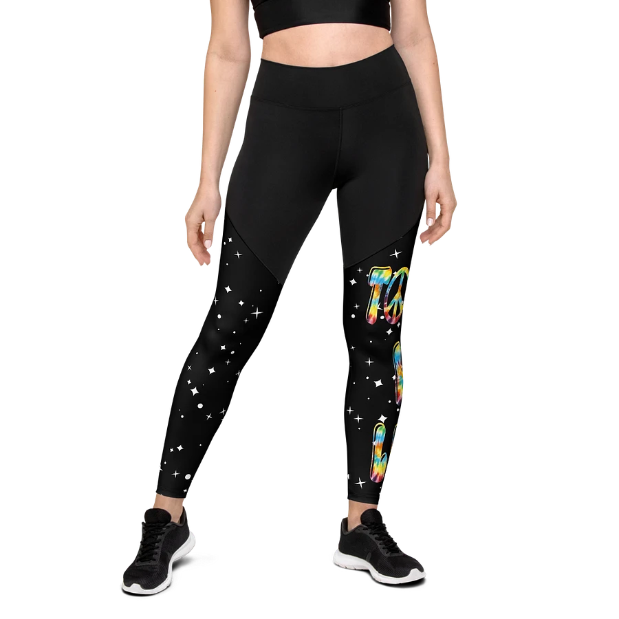 Peace sign sports leggings product image (3)