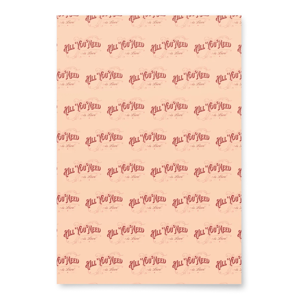 Retro Valentines Wrapping Paper Set of 3 product image (4)
