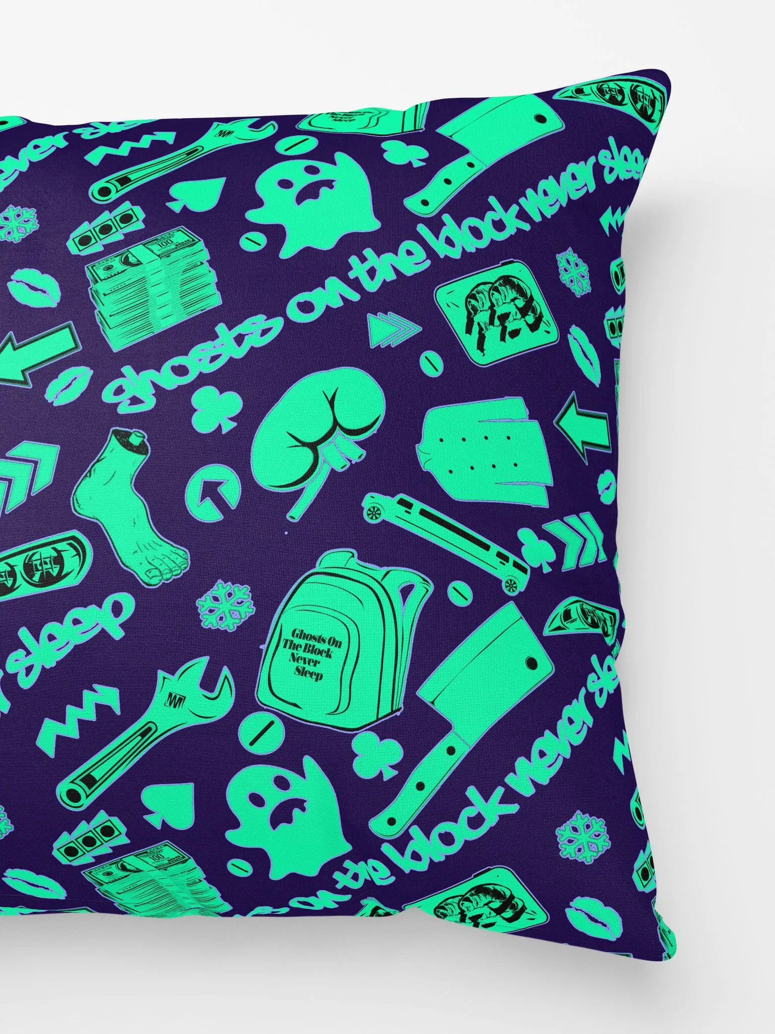 A8M - Ghosts On The Block Never Sleep Shorty Pillow (Neon February) product image (2)