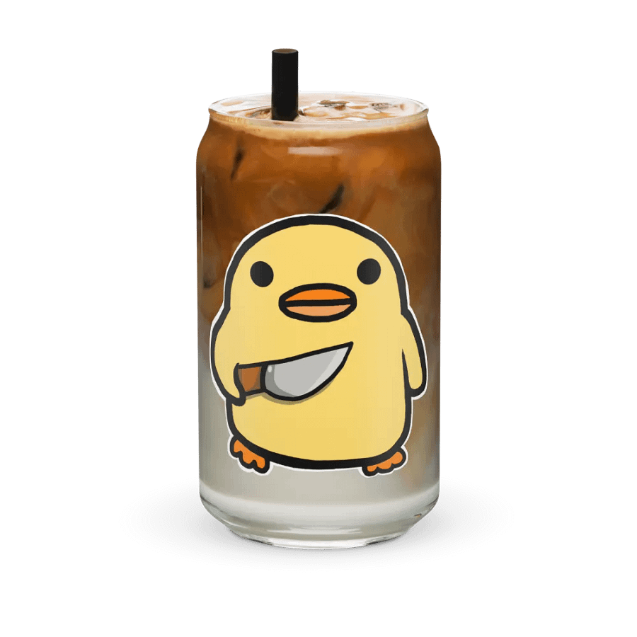 Stabby Duck Can-Shaped Glass product image (6)