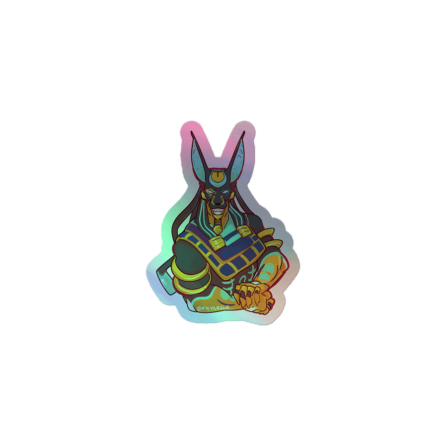 Holo Cyber Anubis Sticker product image (1)