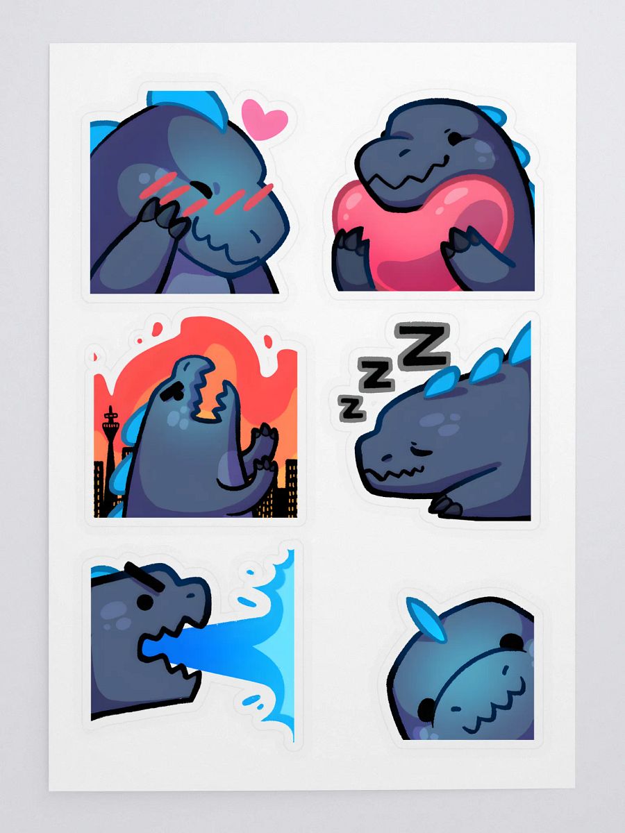 Godzilla Emote Sticker Pack product image (3)