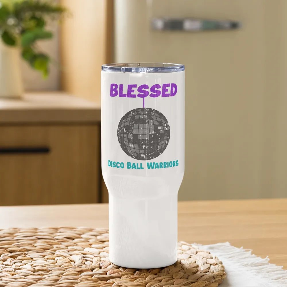 Blessed Disco Ball Warriors Travel Mug With Handle product image (9)
