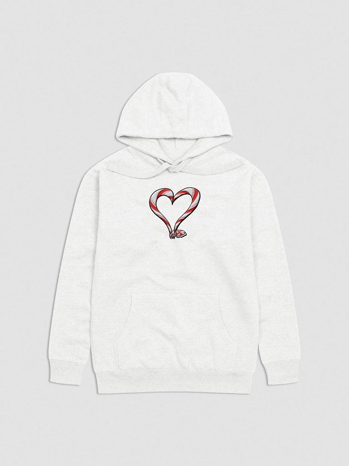 Candy Cane Tentacle Heart- embroidered hoodie product image (58)