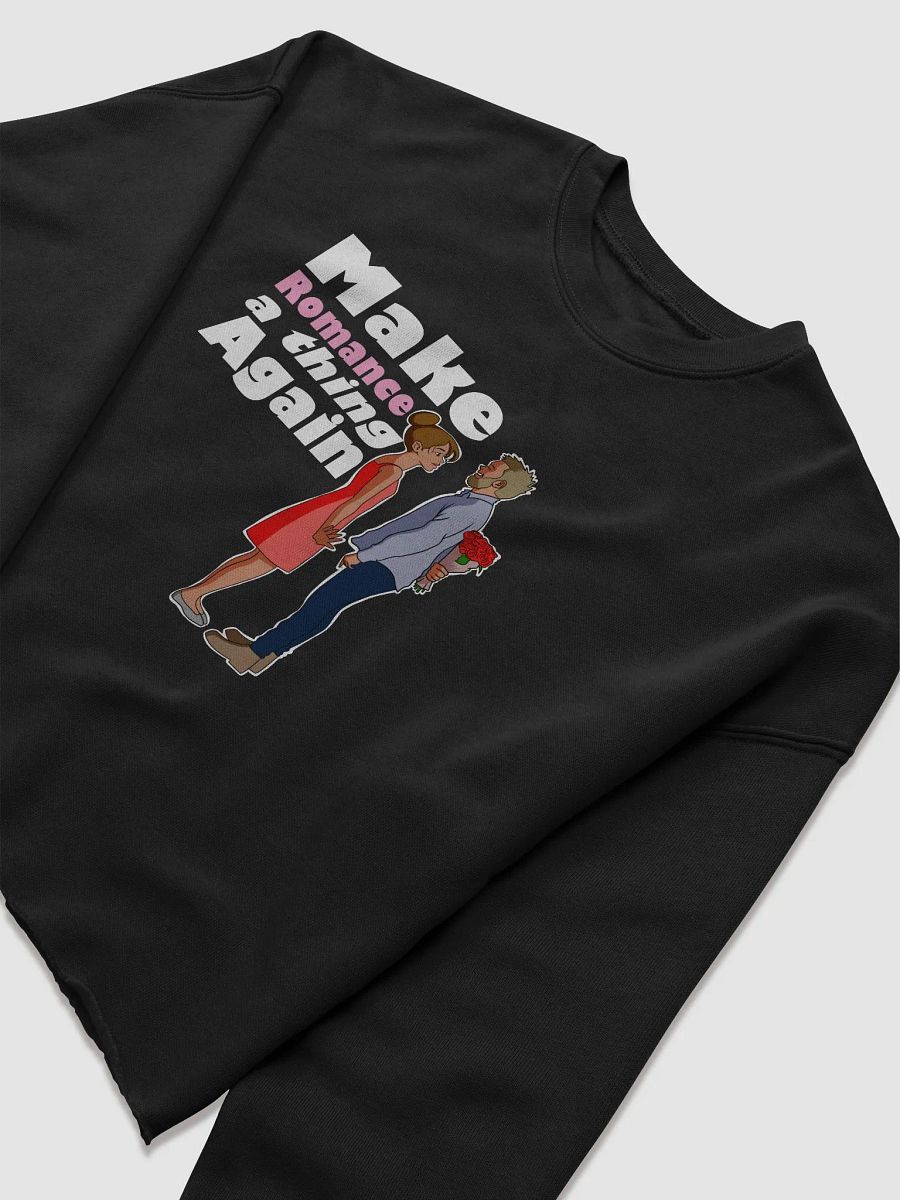 Make Romance a thing Again - CROP sweatshirt, raw hem product image (7)