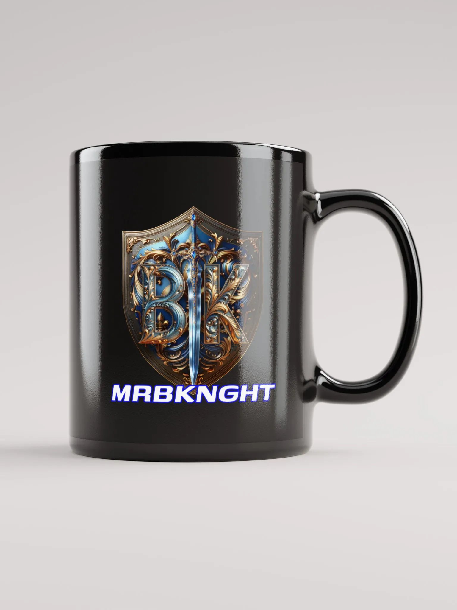Black MrBKnght Logo Mug product image (1)