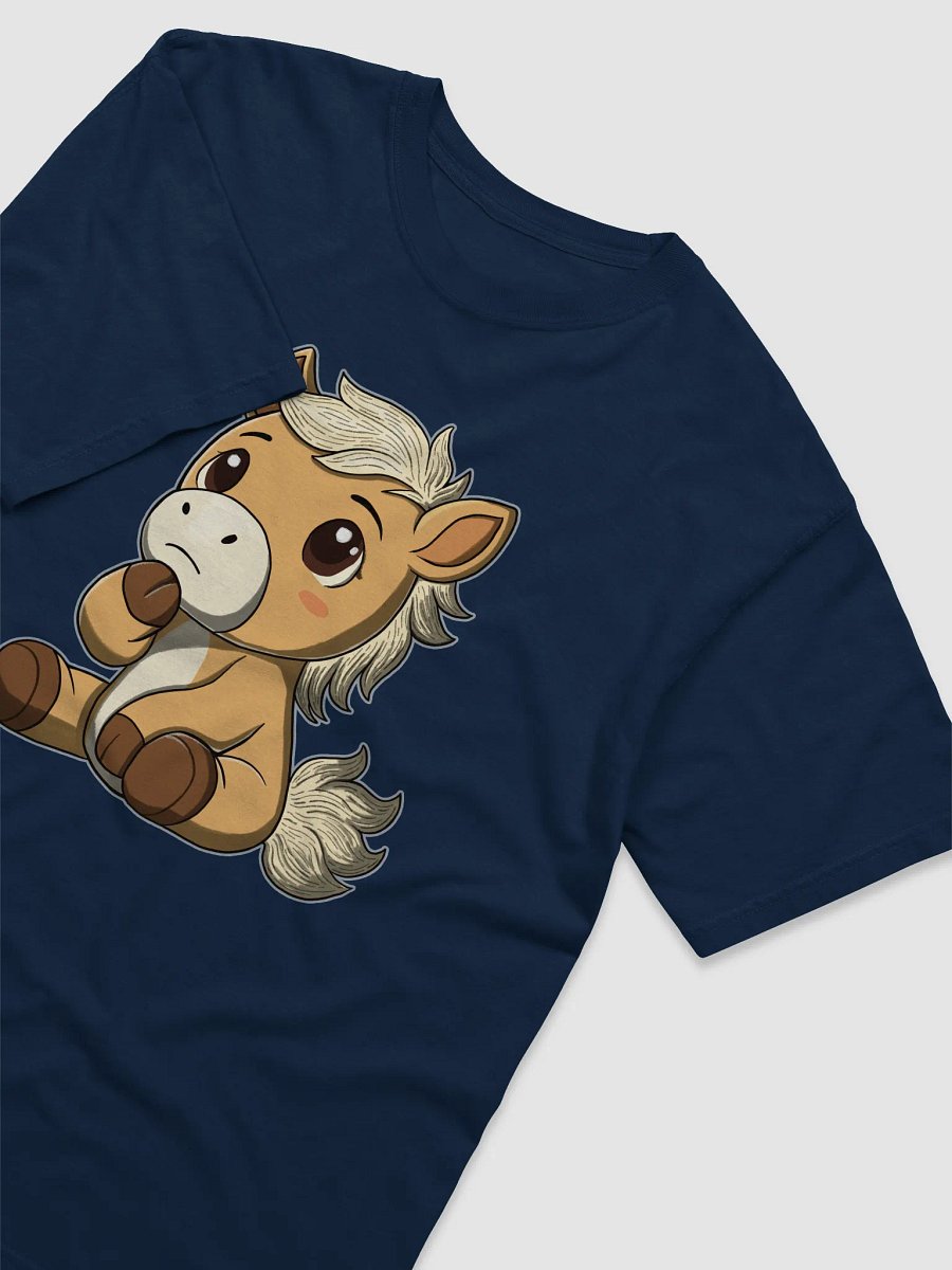 Thinking Waffles T-Shirt | Plush Horse Anxiety Meme Tee | Relatable Overthinker Shirt product image (3)