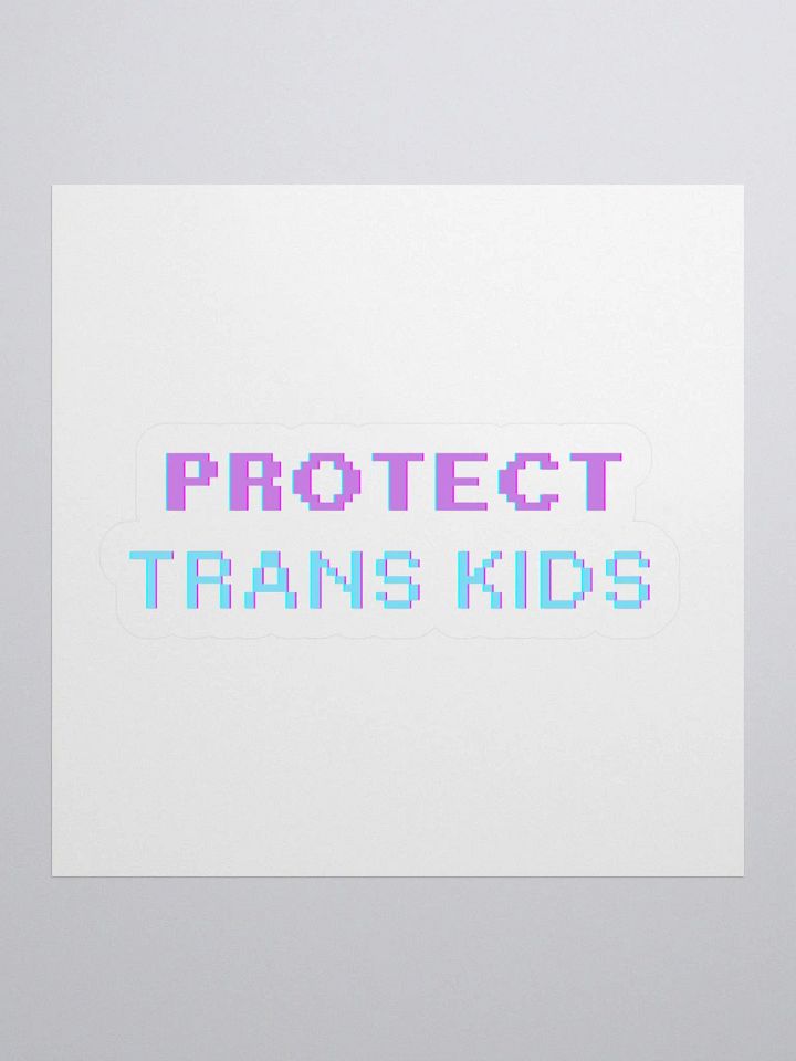 Protect Trans Kids 8bit Sticker product image (1)