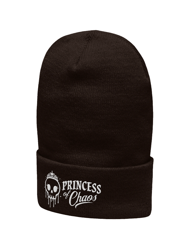 Princess of Chaos Cuffed Beanie - White product image (2)