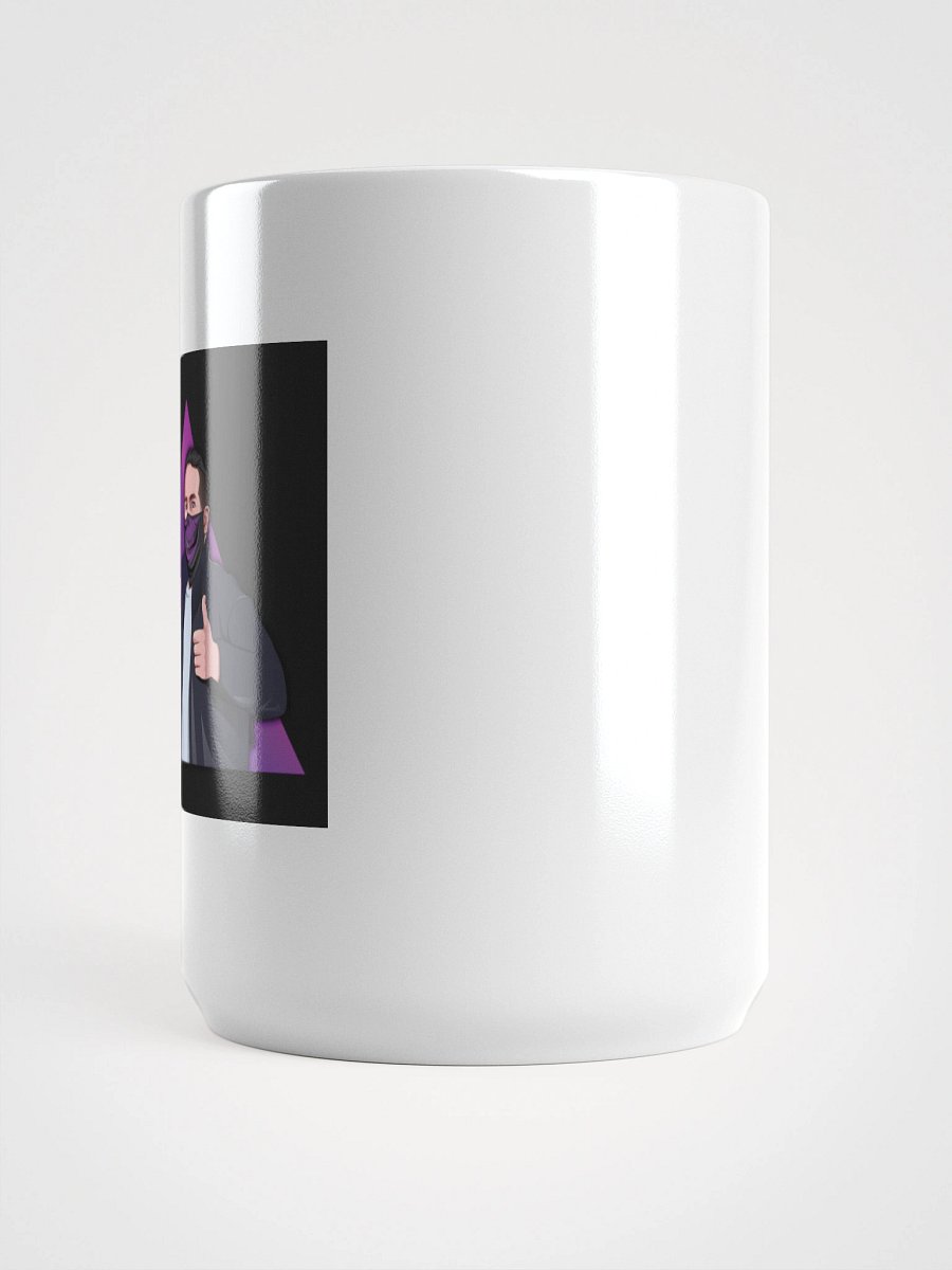 AJ’s Place Character & Triangle Logo White Glossy Mug product image (5)