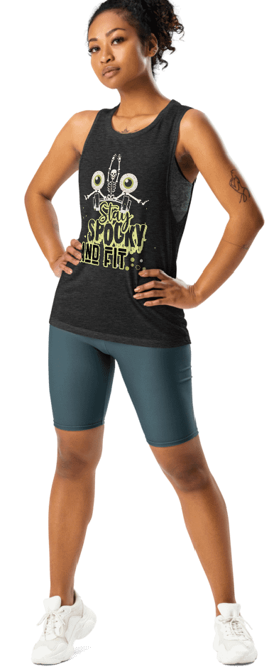 Stay spooky and fit muscle tank product image (1)