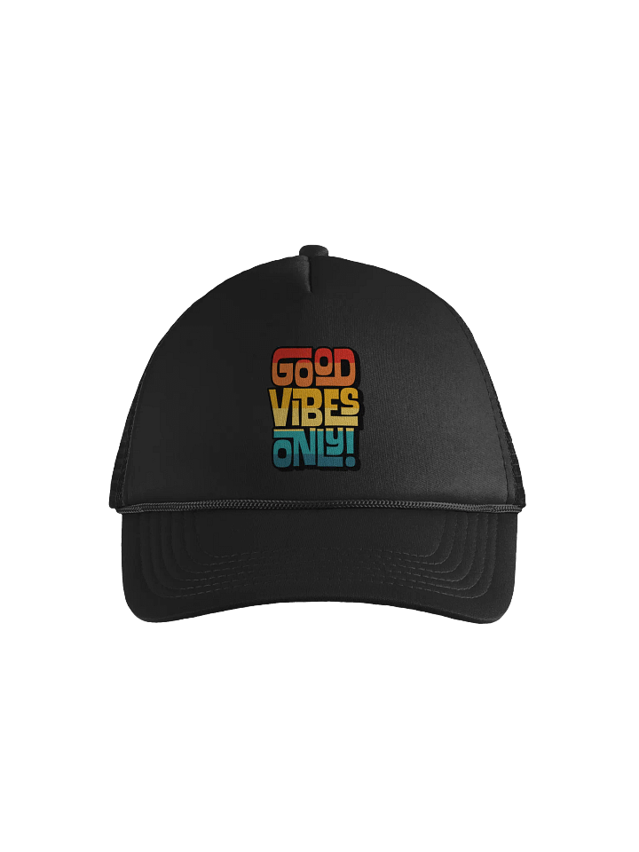 Good Vibes Only Vintage Sunset Foam Trucker Hat product image (1)