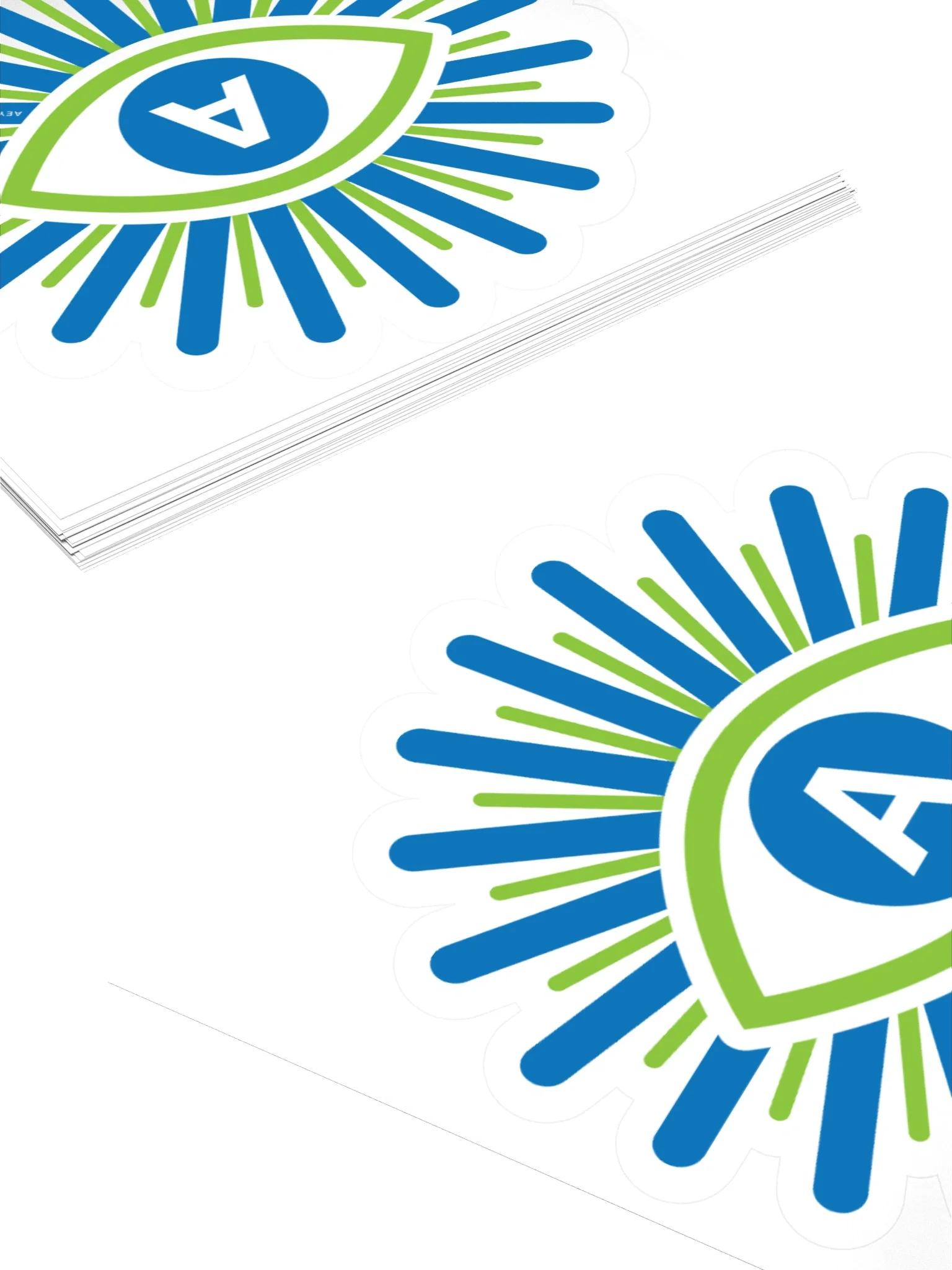 Official Logo of AI™ Burst Kiss-Cut Sticker | AI Sticker | AEYECONS™ product image (4)