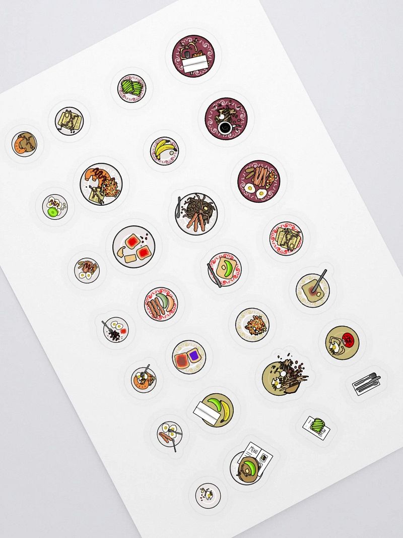 Epic Foodie Breakfast Sticker Bonanza