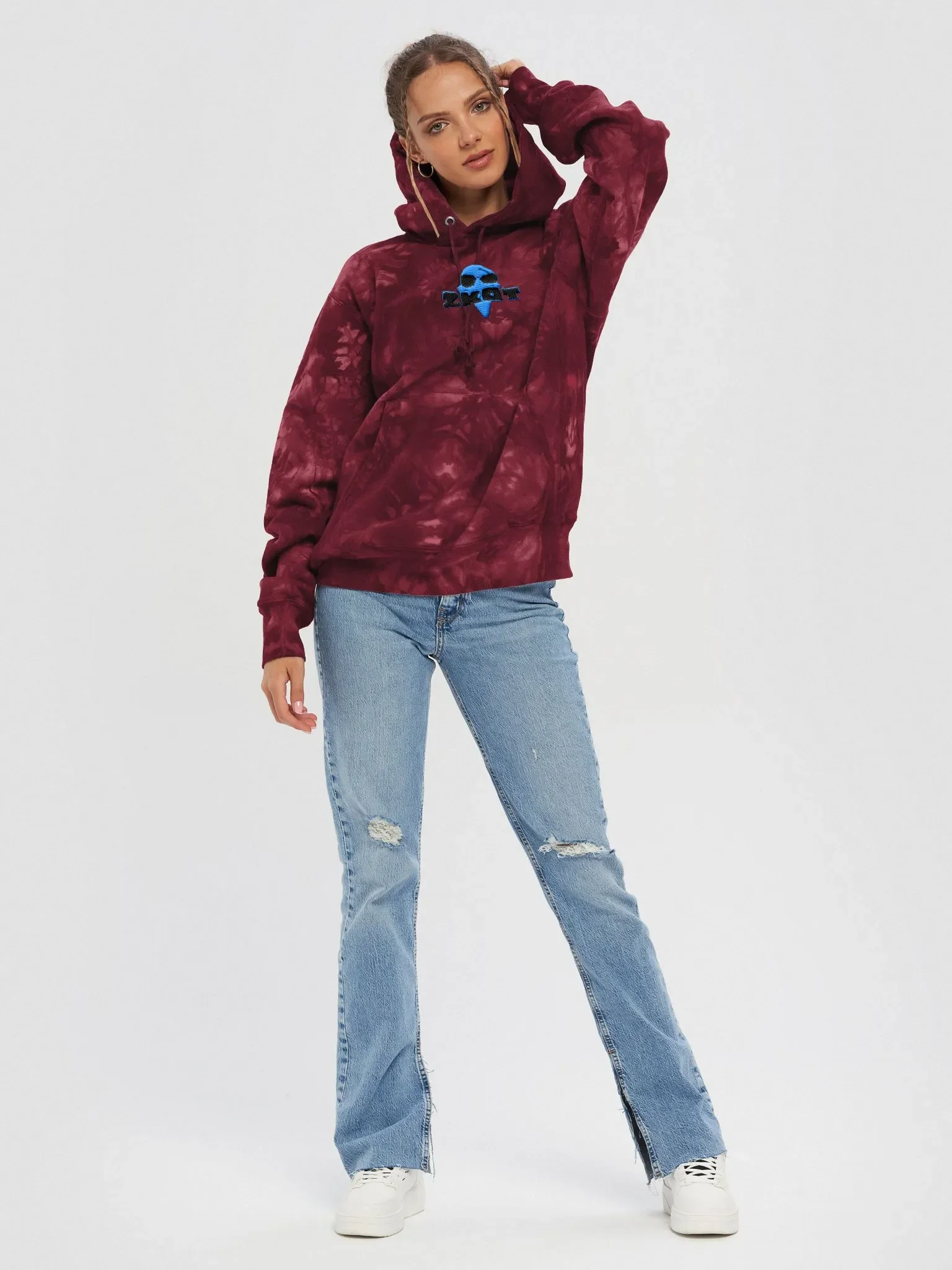 ZKOT Champion© Tie-Dye Hoodie - Show your Support with Style - Menswear, Womenswear product image (6)