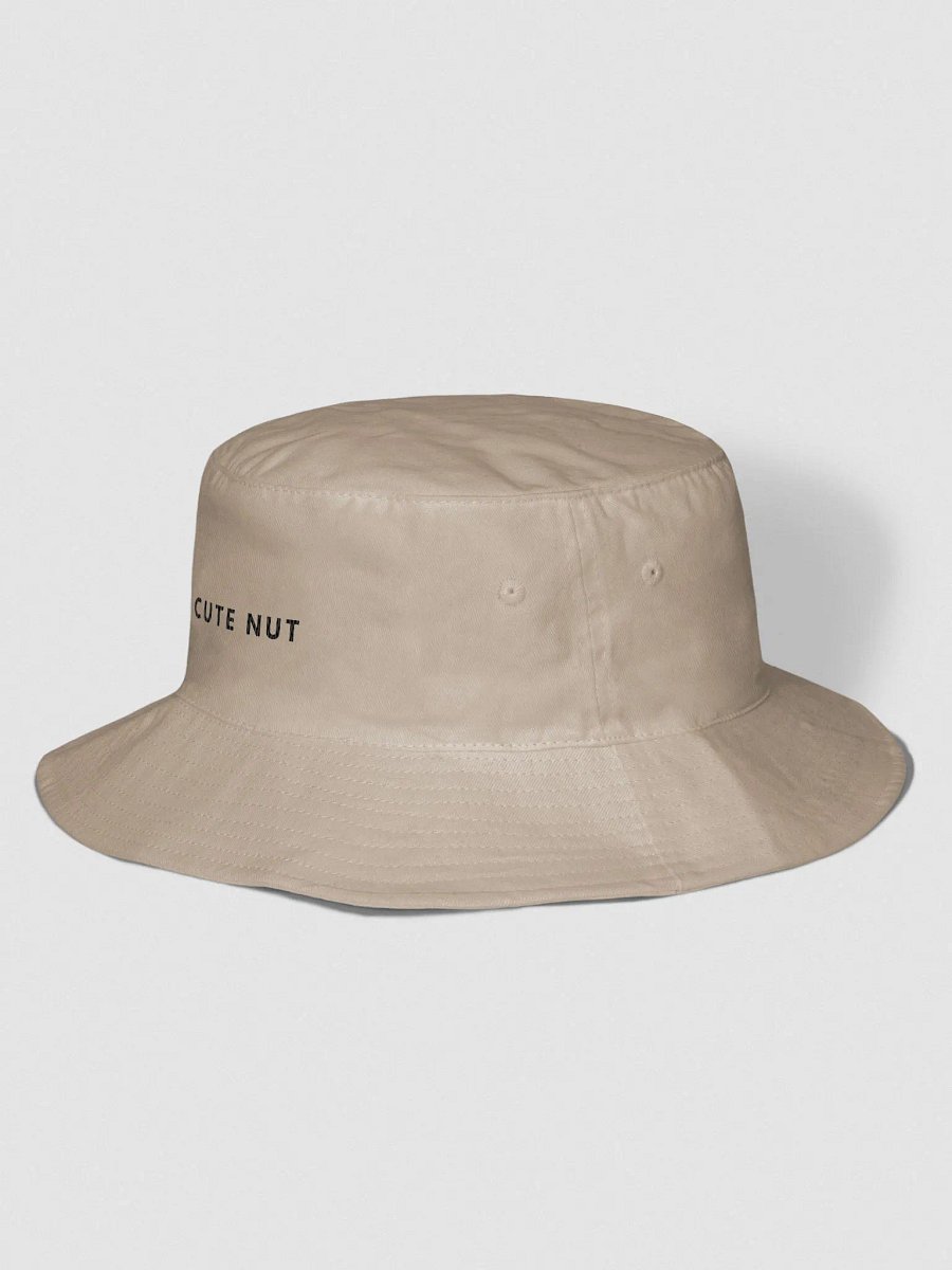 CUTE NUT // Bucket Hat [Black Text] product image (2)