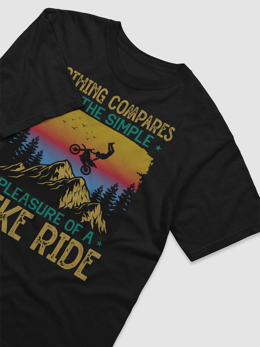 Simple Pleasure of a Bike Ride - Mountain Biking Unisex Heavyweight T-Shirt product image (3)
